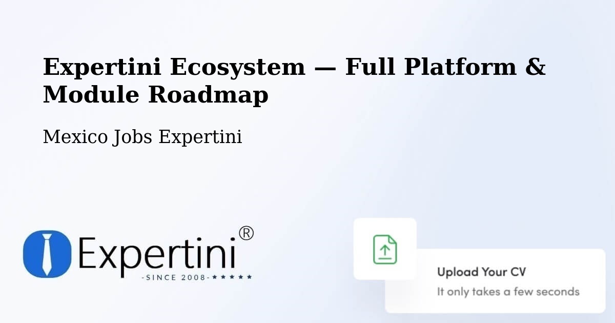 Expertini Ecosystem — Full Platform & Module Roadmap – Molango